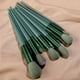 thumbnail image 4 of Juego de brochas de maquillaje de 13 piezas Juego de brochas para sombra de ojos Juego de brochas de maquillaje para base (13 brochas verdes + bolsas de tela) ER, 4 of 5
