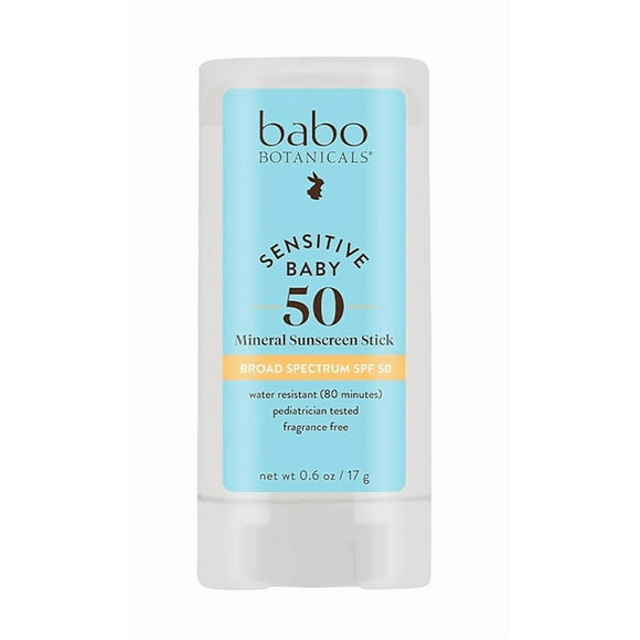 Protector solar en barra Babo Botanicals Sensitive Baby SPF 50 17 ml