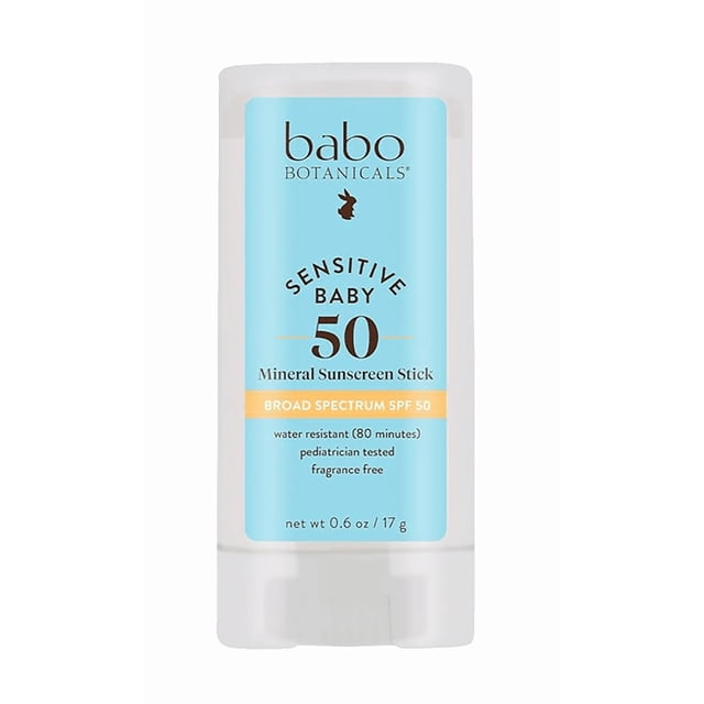 Protector solar en barra Babo Botanicals Sensitive Baby SPF 50 17 ml