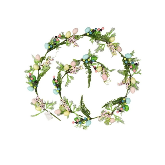 Clearance Items LED Light String Easter, 2025 New Easter Decoration, Modern Easter Wreath, IP44 Outdoor Easter Lighting, Perfect for Stair, Balcony, and Window Decorations