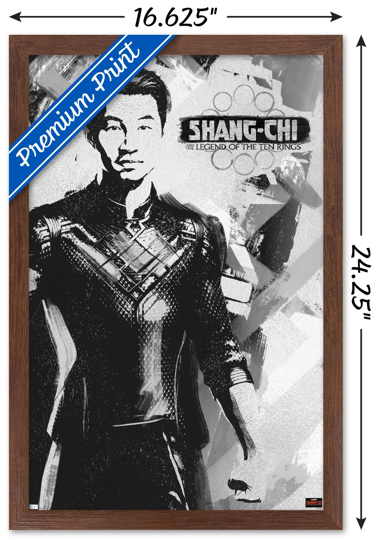 Marvel Shang-Chi and the Legend of the Ten Rings - Shang-Chi Wall Poster, 14.725" x 22.375" Framed