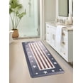 thumbnail image 3 of Unique Loom Comfort Mat Collection - America (2' x 5' Rectangle Red and Blue/Ivory), 3 of 5