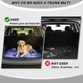 thumbnail image 4 of COEQINE Trunk Liner for SUV, Anti-Slip Cargo Mat Car Boot Protection Dust-proof Dog Seat Cover Fit for SUV, Sedan, Truck, 29 x 39 Inches, Fantasy Cat Galaxy Floral, 4 of 7