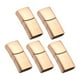 thumbnail image 1 of 5 uds de material acero inoxidable para joyas cierre de cordón conector hebilla cordón de material cuero plano llavero DIY oro Perfecl Broche para hacer joyas, 1 of 7