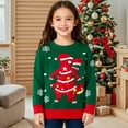 thumbnail image 2 of Coerni Girls Boys Knitted Christmas Sweater Toddler Baby Cartoon Xmas Crewneck Sweatshirt Kids Long Sleeves Sport Shirts Pullover, 2 of 4
