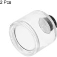thumbnail image 3 of HARFINGTON 2pcs 100ml/3.4oz Empty Glass Diffuser Bottle 2.8" x 2.6" Refillable Fragrance Accessories Aromatherapy Jar Container for Replacement Reed Diffuser DIY Home Bathroom Transparent, 3 of 6