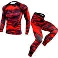 thumbnail image 3 of Men Compression Shirt Pants Set Fitness Sportswear Bodybuilding Tight Sport Suit, 3 of 5