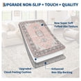 thumbnail image 5 of 2x6 Runner Rug, Washable Boho Area Rug Vintage Low Pile Non Slip Carpet for Kitchen Bathroom Living Room, 5 of 6