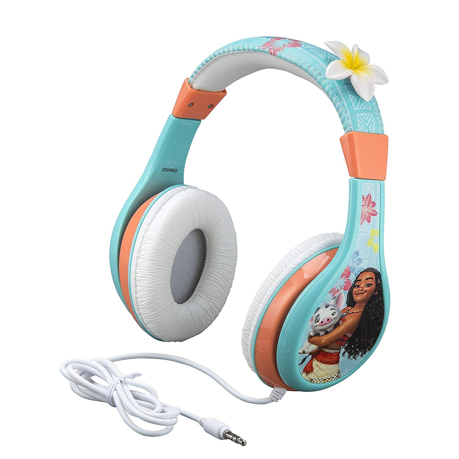 Kids Headphones for Kids Moana Adjustable Stereo TangleFree 3.5mm Jack