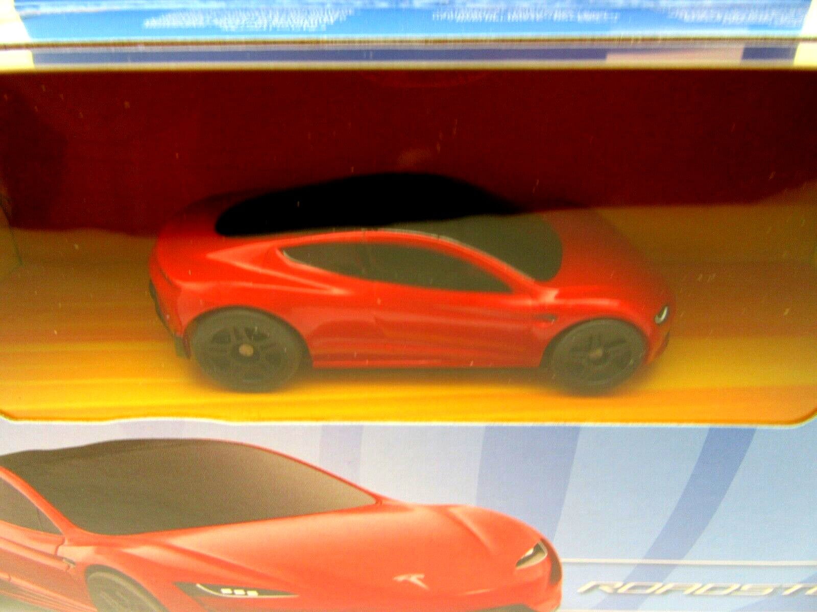 Nano Racer RC Car Tesla Roadster Red Hotwheels Radio Control Fun