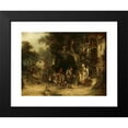 thumbnail image 2 of William Shayer 24x19 Black Modern Framed Museum Art Print Titled - The Rabbit Man, 2 of 5