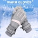 thumbnail image 5 of Guantes Bicicleta Guantes de ciclismo impermeables Guantes de esquí para mujer con pantalla táctil de vellón (gris rosa) Tmvgtek Accesorios para bicicletas, 5 of 6