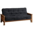 thumbnail image 5 of DHP Brooklyn Fabric Convertible Futon Sofa in Brown, 5 of 9