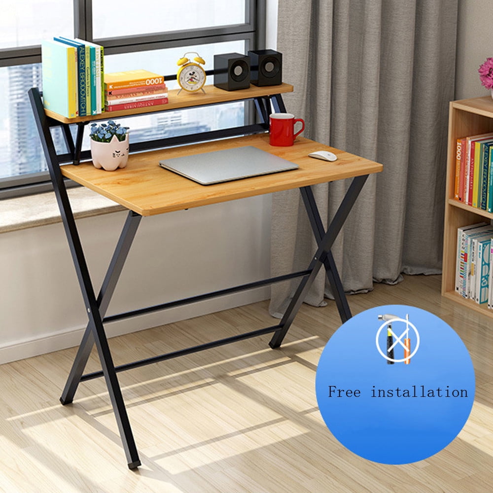 Cotonie folding study desk for small space home office desk simple