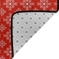 thumbnail image 4 of Area Rugs For Living Room Decor - Red White Snowflakes Anti Slip Throw Washable Rugs 3x5 For Bedroom, Soft Indoor Carpet For Bedroom Living Room 60x39In, 4 of 5