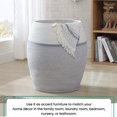 thumbnail image 3 of XXXL Extra Large Woven Cotton Rope Tall 25" Height Laundry Hamper Basket with Handles, Storage Basket for Toys, Blanket, and Towels - 20 x 25, White/Gray, 3 of 5
