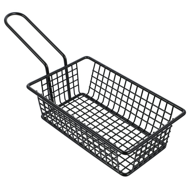 Panier de Rangement pour Frites, Porte-Collation, Panier de Service pour Aliments Frits avec Poignée