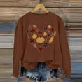 thumbnail image 2 of VBARHMQRT Chandails d'Automne pour Femmes Mode Automne et Hiver Thème Lettre Anglaise Décontracté Imprimé Haut à Capuche, 2 of 4
