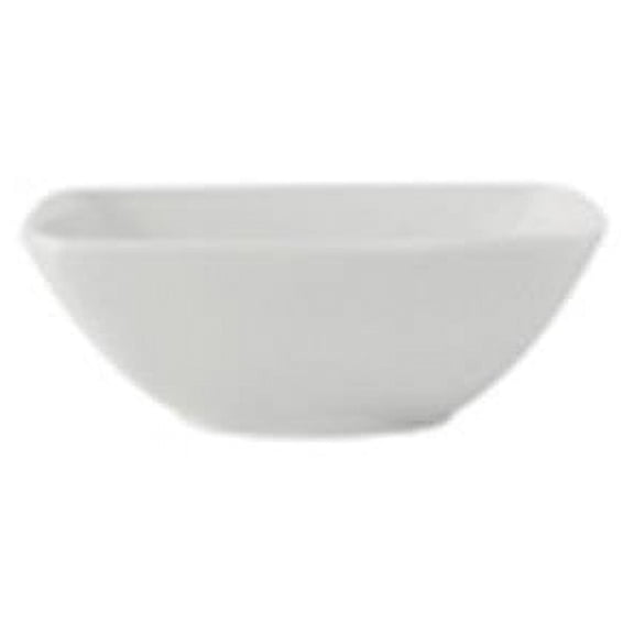 Tuxton GLP-500 Vitrified China Square Bowl Porcelain White - 8 oz - 1 Dozen