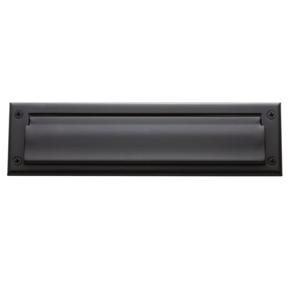 Baldwin 0012.102 Open Package Size Letter Box Plate, Oil Rubbed Bronze