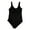 Black, variant on Women's 4 Way Stretch One Piece UPF 50+ Swimsuit (Black, S)