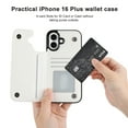 thumbnail image 7 of Animal Dog Paw Leather Wallet Case for iPhone 16 Pro Max 16E 16SE4 16PRO Wallet Case Card Holder Flip, 7 of 7