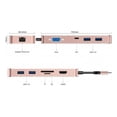 thumbnail image 3 of HUB USB-C 10 En 1 HDMI Ethernet HDMI Para Mac Ipad Sd Rosa., 3 of 5