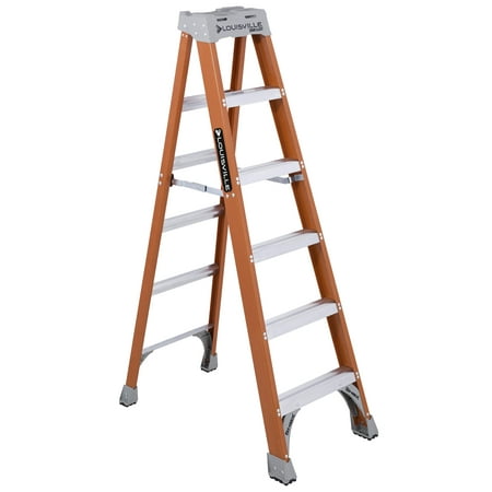 Louisville Ladder 6-Foot Fiberglass Step Ladder, 300-Pound Load Capacity, Type IA, FS1506