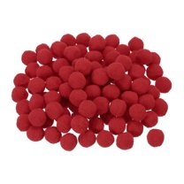 Uxcell Pom Felt Balls Fabric 1cm 10mm for Crafts Project DIY 100 Pcs Bright Red