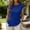 Blue, variant on Blouses for Women Dressy Casual Sleeveless Top Soft Ruched Asymmetrical T Shirt for Women Summer Blouses for Women Slim Fit Tank Top Women's T Shirts Blackish Green S Summer Sales Under $5