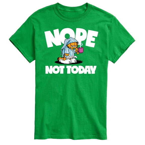 Garfield - Nope Not Today Sleepy Garfield - Men's Short Sleeve Graphic T-Shirt