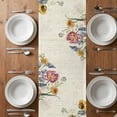 thumbnail image 6 of Colorful Flowers Table Runner - 60 Inch Long, Kitchen Dining Table Runner Dresser Scarves, Spring Botanical Wild Florals Herbs Farmhouse Decor for Coffee Tables Wedding Party Banquet, 6 of 8