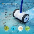 thumbnail image 2 of (2025 Upgrade) VINGLI Pool Vacuum Suction-Side Pool Cleaner Automatic Sweeper for Inground Swimming Pool,Powerful Suction to Climbs Walls,with 39.6ft Tangle Free Hose (Memory Blue&Gray), 2 of 17