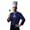 Blue, variant on Men's Catering Chef Workwear Casual Style Dailywear Clothing Long Sleeved Cardigan Shirt