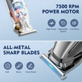 thumbnail image 2 of Hair Clipper, 5-IN-1 Professional Haircutting & Grooming Kit, Cordless Nose Beard Trimmers, IPX7 Waterproof Face Body Shaver Wet/Dry with LED Display, USB Rechargeable for Father Husband, 2 of 4