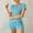 Blue, variant on SYMOID Solid Women's Pajama Sets Pink Shorts Womens Pajama Lightweight Size M