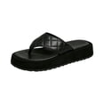 thumbnail image 2 of YOUYEDIAN Womens Sandals Summer Beach Shoes 2026 Wide Non Slip Slip on Slippers Comfortable Open Toe Orthopedic Sandals (Black), 2 of 7