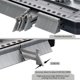 thumbnail image 4 of Medidor de contorno de plástico con cerradura Regla de medición de calibre de perfil de 25 cm para precisión de medición de azulejos Herramienta de marcado de madera laminada (10 PULGADAS) esquí esquí Gafas de esquí, 4 of 5