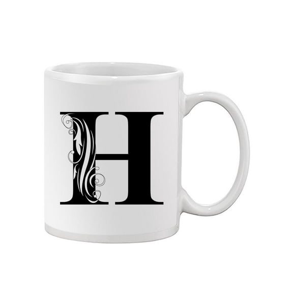 Capital Letter H Design Mug Unisex's -Image by Shutterstock