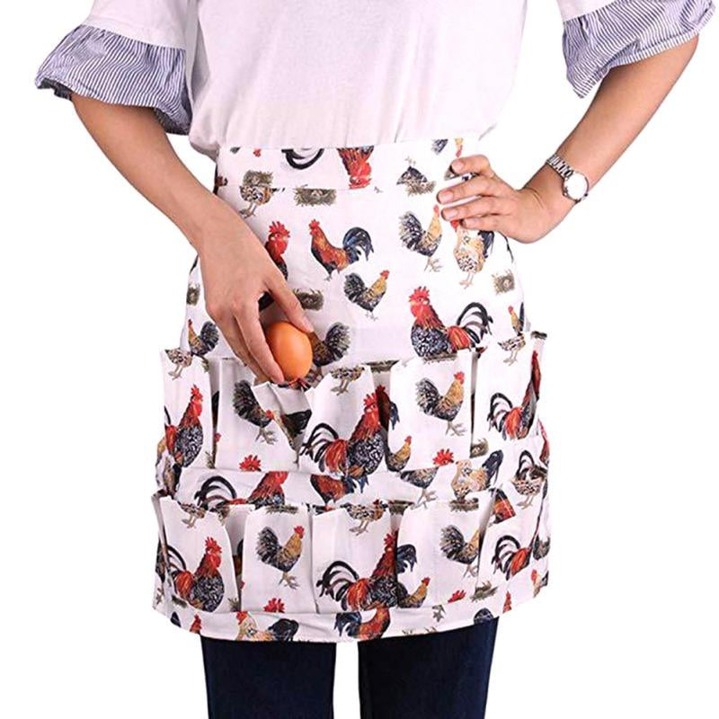 Ideal Egg Apron Waterproof Housewife Farmhouse Kitchen Home Workwear with Pocket 