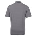 thumbnail image 3 of Men's Cutter & Buck Black Oklahoma State Cowboys Virtue Eco Pique Stripe Recycled Polo, 3 of 3