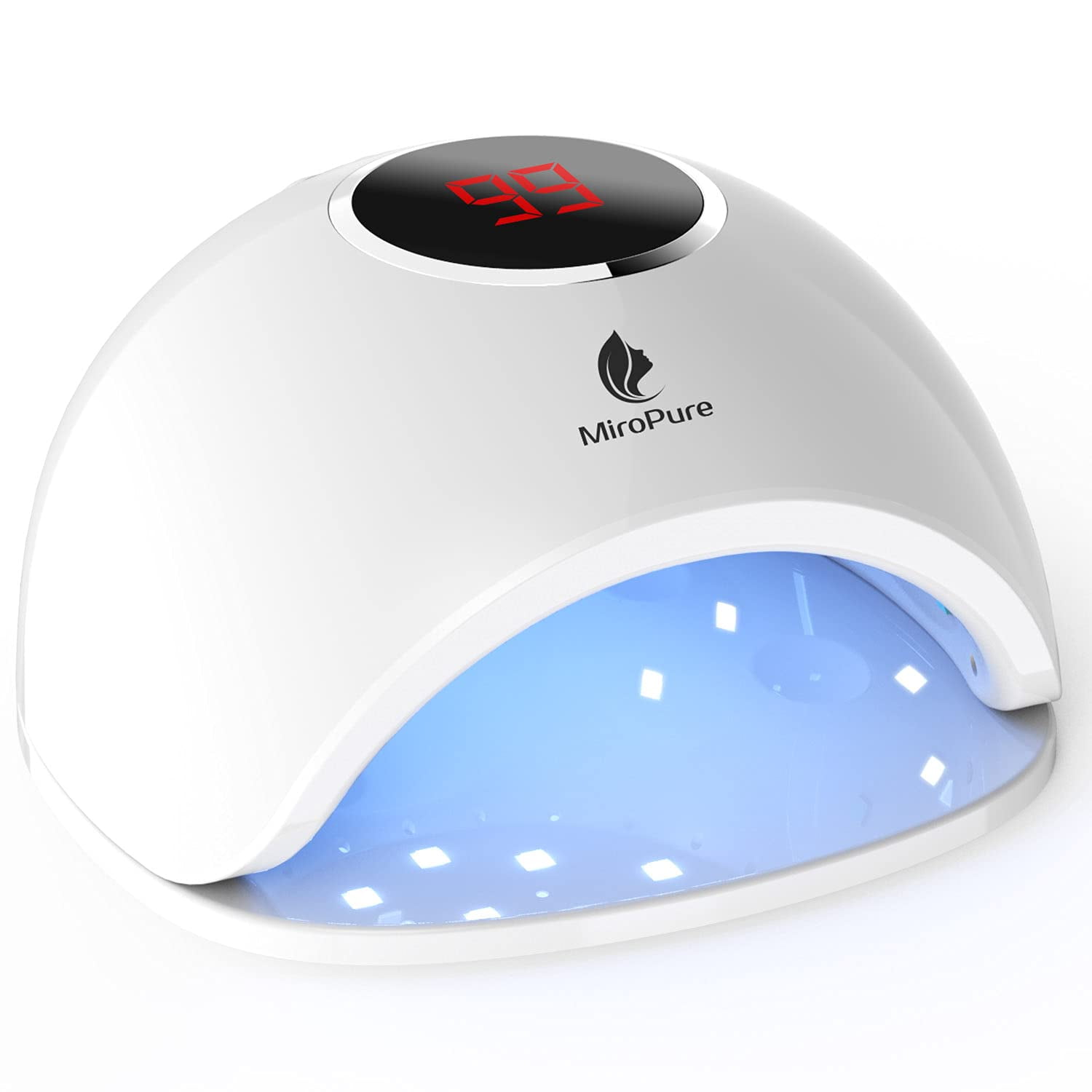 UV LED Nail Lamp 48W Nail Dryer Gel Poli Light with 4 Timer , 33 Durable LED Light for Fingernail & Toenail Gel Based Polies Nail Poli Curing Lamp for Home and UV LED Nail Lamp 48W Nail Dryer Gel Poli Light with 4 Timer , 33 Durable LED Light for Fingernail & Toenail Gel Based Polies Nail Poli Curing Lamp for Home and