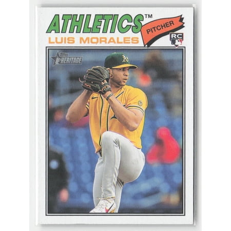 2026 Topps Heritage Luis Morales Athletics RC #67 Baseball Card