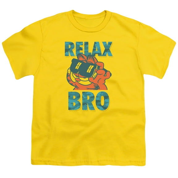Garfield - Relax Bro - Youth Short Sleeve Shirt - Medium