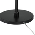 thumbnail image 5 of 360 Lighting Serra Modern 64" Tall Standing Floor Lamp Curved Chairside Arc Offset Arm Foot Switch Black Metal Living Room Bedroom, 5 of 9