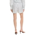 thumbnail image 3 of Enza Costa womens  Striped Short, 0, White, 3 of 4