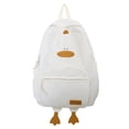 thumbnail image 1 of 3337 Mochila para Estudiantes Con Forma Pato Dibujos Animados Creativos (blanco) Blanco, 1 of 9