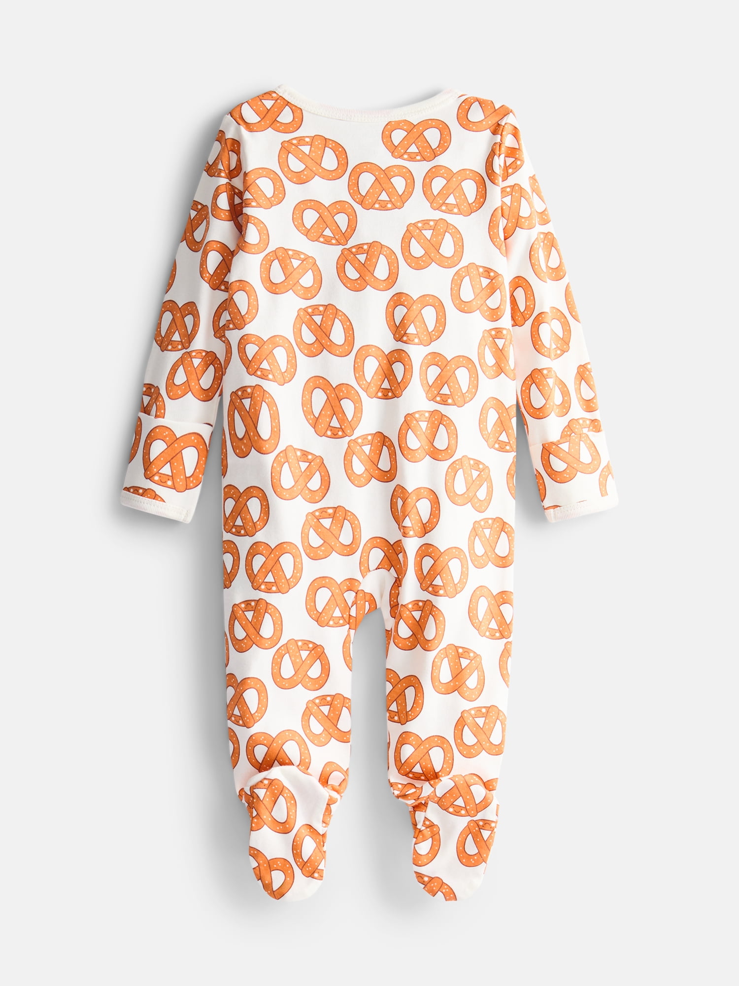 Wonder Nation Unisex Baby Sleep and Play Cotton Pajamas, Sizes Preemie-6-9 Months