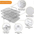 thumbnail image 5 of Air Fryer Rack Air Fryer Accessories, Multi-layer Stackable Dehydrator Rack For Ninja Dual Dz201 /, 5 of 5