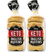 Keto English Muffins With Living Chic Keto Lifestyle Guide 2 Pack (2 X 12Oz)